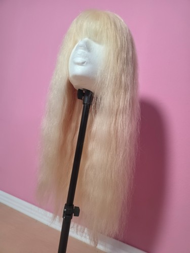 Echthaar perücke platin blond - echthaar,