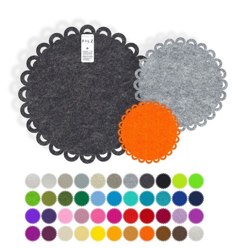 Spitze filz deckchen lace - "lace",