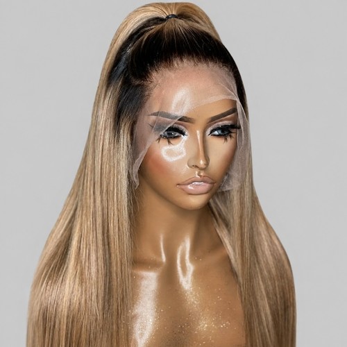 Ombre blond kunsthaar long - kunsthaar,