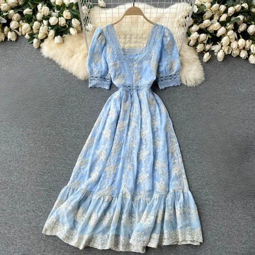 Ladies tea dress lace - ladies,